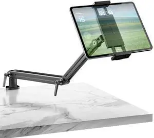 Mount Soporte para Tablet/Portable Monitor/Ereader - Strong Bearing Weight Over 5.5lbs with Built-in Adjusting Wrench with 360°Rotate Base Fits for ipad 4.7-15.6" Tablet Stand Holder