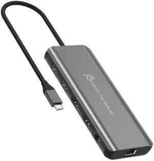 j5 Create USB Type-C 7 in 1 PD Support Dual HDMI Gen2 Multihub