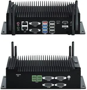 WEIDIAN Industrial PC, Fanless Computer i7 10610U(up to 4.90 GHz), Mini PC with 2RS232 + 4RS422/485/232 COM, Type-C, HD, DP Triple Display, 8USB, 2GPIO, WiFi, BT, Win11(16GB RAM 512GB M.2 SSD) WEIDIAN Industrial PC, Fanless Computer i7 10610U(up to 4.90 GHz), Mini PC with 2RS232 + 4RS422/485/232 COM, Type-C, HD, DP Triple Display, 8USB, 2GPIO, WiFi, BT, Win11(16GB RAM 512GB M.2 SSD)