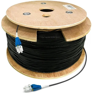 2000ft Uniboot LC to LC Outdoor Armored Fiber Patch Cable, Low Friction Single Mode Duplex Fiber Optic Cable Jumper Optical Patch Cord, 9/125um, (OS1/OS2 Compatible), LSZH Black 2000ft Uniboot LC to LC Outdoor Armored Fiber Patch Cable, Low Friction Single Mode Duplex Fiber Optic Cable Jumper Optical Patch Cord, 9/125um, (OS1/OS2 Compatible), LSZH Black