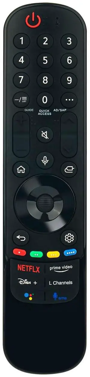 MR21GA AKB76039704 AKB76036202 Replacement Remote Control fit for LG OLED QNED MiniLED UHD 4K TV 65NANO77ZPA 65NANO80UPA 65NANO85APA 65NANO90UPA 75NANO75UPA 75NANO80UPA 75NANO85APA 75NANO90UPA