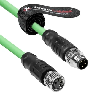 Alvin's Cables M8 A-Code 4 Pin Male to 4 Pin Female Cable High-Flex Shielded for Beckhoff ZK1090-3132 Industrial Automation EtherCAT Fieldbus 6.6ft/2m Alvin's Cables M8 A-Code 4 Pin Male to 4 Pin Female Cable High-Flex Shielded for Beckhoff ZK1090-3132 Industrial Automation EtherCAT Fieldbus 6.6ft/2m