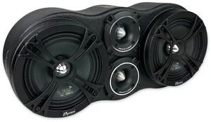 MENACE AUDIO Dual 6.5" Loaded Midrange Enclosure with 2 x 3.5 Tweeters - Silver Bullets MENACE AUDIO Dual 6.5" Loaded Midrange Enclosure with 2 x 3.5 Tweeters - Silver Bullets