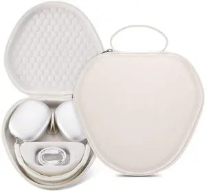 Maxjoy for Airpods Max Case, Smart Case Supports Sleep Mode, Hard Organizer Portable Travel Carrying Cover Storage Bag for Apple AirPods Max Headphone, Khaki-EVA Maxjoy for Airpods Max Case, Smart Case Supports Sleep Mode, Hard Organizer Portable Travel Carrying Cover Storage Bag for Apple AirPods Max Headphone, Khaki-EVA