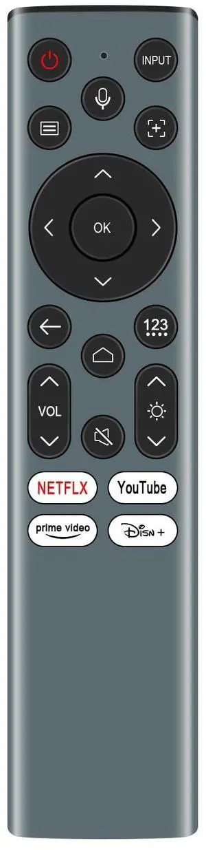 WINFLIKE Voice Remote Control Replace for Hisense ERF6A82 C2 4K Mini Projector with Backlit WINFLIKE Voice Remote Control Replace for Hisense ERF6A82 C2 4K Mini Projector with Backlit