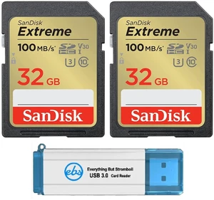 SanDisk 32GB Extreme SD Card (2 Pack) SDHC Cards for Browning Trail Cameras SanDisk 32GB Extreme SD Card (2 Pack) SDHC Cards for Browning Trail Cameras