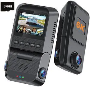 YEECORE 6K 3 Channel Dash Cam, Front and Inside, Left Right Dash Camera for Cars, Built-in 5.8GHz WiFi 6, GPS, IR Night Vision Car Camera, G-Sensor, Parking Mode, Support 1TB Max, Included 64GB Card YEECORE 6K 3 Channel Dash Cam, Front and Inside, Left Right Dash Camera for Cars, Built-in 5.8GHz WiFi 6, GPS, IR Night Vision Car Camera, G-Sensor, Parking Mode, Support 1TB Max, Included 64GB Card