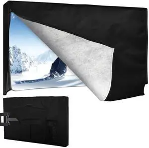 Outdoor TV Cover for Winter 41-43 Inch - Felt Scratch Resistant Lining, 600D Oxford Weatherproof TV Screen Protector, Waterproof Zipper, Velcro Bottom, Outside Television Enclosure for Flat Screen TV Outdoor TV Cover for Winter 41-43 Inch - Felt Scratch Resistant Lining, 600D Oxford Weatherproof TV Screen Protector, Waterproof Zipper, Velcro Bottom, Outside Television Enclosure for Flat Screen TV