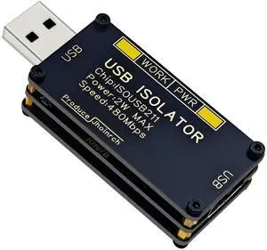 Jhoinrch USB 2.0 480Mbps High Speed Isolator Supports 5000Vrms Signal Isolation and 1500V Voltage Isolation Jhoinrch USB 2.0 480Mbps High Speed Isolator Supports 5000Vrms Signal Isolation and 1500V Voltage Isolation