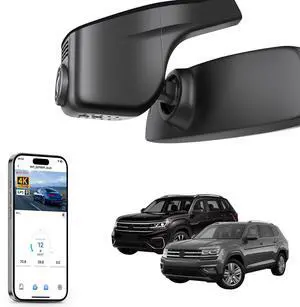 mangoal 4K Dash Cam fit for Volkswagen Atlas 2018-2026 & Atlas Cross Sport 2020-2026(Model A Black), OEM Look, UHD 2160P Video, App & WiFi, Loop Recording, Easy to Install, GPS, 64GB Card mangoal 4K Dash Cam fit for Volkswagen Atlas 2018-2026 & Atlas Cross Sport 2020-2026(Model A Black), OEM Look, UHD 2160P Video, App & WiFi, Loop Recording, Easy to Install, GPS, 64GB Card
