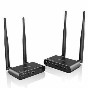 Wireless HDMI Video Transmitter and Receiver 4K 30Hz, Wireless HDMI Extender, 1000 FT, 0.06s Latency, 5.8GHz, 9 Channels, Support IR Remote,Loop-Out,from PC, Laptop, TV, Projector JM200P Wireless HDMI Video Transmitter and Receiver 4K 30Hz, Wireless HDMI Extender, 1000 FT, 0.06s Latency, 5.8GHz, 9 Channels, Support IR Remote,Loop-Out,from PC, Laptop, TV, Projector JM200P