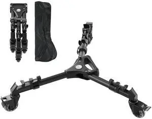 SIRUI Photography Tripod Dolly, Heavy Duty Universal Tripod Wheels with 3" Rubber Wheel, Adjustable Legs, 33lbs Capacity for DSLR Cameras Camcorder Photo Video Lighting (AM-DF02) SIRUI Photography Tripod Dolly, Heavy Duty Universal Tripod Wheels with 3" Rubber Wheel, Adjustable Legs, 33lbs Capacity for DSLR Cameras Camcorder Photo Video Lighting (AM-DF02)