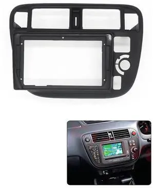 9'' for 1996-1999 Honda Civic (EK3/EK9) Car Radio Stereo Audio Frame Fascia Bezel Trim Kit 9'' for 1996-1999 Honda Civic (EK3/EK9) Car Radio Stereo Audio Frame Fascia Bezel Trim Kit