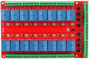 16 Channel Relay Board, High Low Level DC 5V Two Way Isolated Optocoupler Interface Module,AC 250V 10A,DC 30V/10A,User Friendly Interface, Power Reverse Connection 16 Channel Relay Board, High Low Level DC 5V Two Way Isolated Optocoupler Interface Module,AC 250V 10A,DC 30V/10A,User Friendly Interface, Power Reverse Connection
