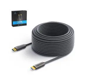 KIMTABO 4K HDMI Cable 40 ft, Fiber Optic HDMI Cord (HDMI2.0b, 18Gbps, 4K 60Hz 4:4:4 RGB, 1080p), Ultra High Speed Uni-Directional Active Slim Cord, Compatible with PC Laptop PS3 PS4 Projector HDTV KIMTABO 4K HDMI Cable 40 ft, Fiber Optic HDMI Cord (HDMI2.0b, 18Gbps, 4K 60Hz 4:4:4 RGB, 1080p), Ultra High Speed Uni-Directional Active Slim Cord, Compatible with PC Laptop PS3 PS4 Projector HDTV