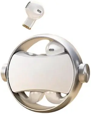 Tangxi 2-in-1 Clip on Open Ear Headphones Wireless Earbuds, Bluetooth 5.3 Couple Earbuds with Clear HiFi Sound, Noise Reduction, IPX5 Water Proof, 140H Playtime (White) Tangxi 2-in-1 Clip on Open Ear Headphones Wireless Earbuds, Bluetooth 5.3 Couple Earbuds with Clear HiFi Sound, Noise Reduction, IPX5 Water Proof, 140H Playtime (White)