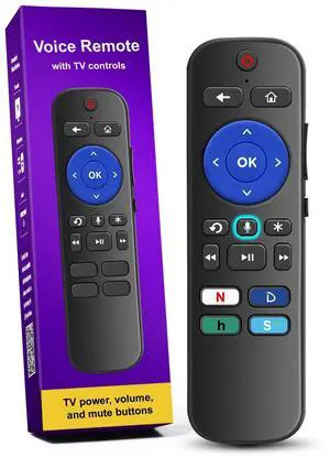 Voice Remote Replacement - for Streaming Player, Stick, TV and Audio - 4 app Shortcuts. Voice Remote Replacement - for Streaming Player, Stick, TV and Audio - 4 app Shortcuts.