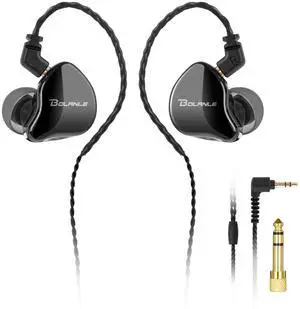 Bolanle SE-25 Professional IEM in-Ear Monitors High-Fidelity Wired Monitor Earbuds with Dynamic Driver, Noise Isolating Earphones for Musicians, Podcasters, Vocalists & Studio Recording Bolanle SE-25 Professional IEM in-Ear Monitors High-Fidelity Wired Monitor Earbuds with Dynamic Driver, Noise Isolating Earphones for Musicians, Podcasters, Vocalists & Studio Recording