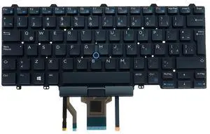 Latin Spanish Keyboard Replacement Compatible with Dell Latitude E5450 E7450 E5470 E7470,Backlit,Pointing Stick Version, Latin Spanish Keyboard Replacement Compatible with Dell Latitude E5450 E7450 E5470 E7470,Backlit,Pointing Stick Version,