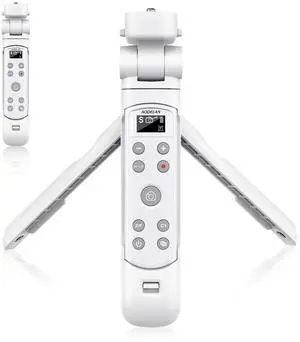 AODELAN for Sony Camera Tripod with Rechargeable Wireless Shutter Release,Shooting Grip Remote Control Handle for ZV-E10,ZV-1F,ZV-1,A7C,A7III,A7R IV,A6100,A6400,A6700,FX30,A9 II,DSC-RX0 II(Whit AODELAN for Sony Camera Tripod with Rechargeable Wireless Shutter Release,Shooting Grip Remote Control Handle for ZV-E10,ZV-1F,ZV-1,A7C,A7III,A7R IV,A6100,A6400,A6700,FX30,A9 II,DSC-RX0 II(Whit