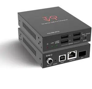 ToVi USB 2.0 Over IP Extender Transceiver 1GbE Network (Copper/Fiber SFP), Dual Host/Device Mode, 4-Port USB Hub, PoE Support, 480Mbps, Open API (X2USB-EFD) ToVi USB 2.0 Over IP Extender Transceiver 1GbE Network (Copper/Fiber SFP), Dual Host/Device Mode, 4-Port USB Hub, PoE Support, 480Mbps, Open API (X2USB-EFD)