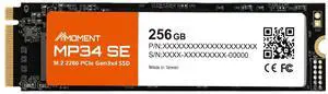 MMOMENT MP34 SE 256GB PCIe Gen3 NVMe M.2 2280 Internal Solid State Drive, Gen3.0X4 Read Speed Up to 2100MB/s for Latop and PC MMOMENT MP34 SE 256GB PCIe Gen3 NVMe M.2 2280 Internal Solid State Drive, Gen3.0X4 Read Speed Up to 2100MB/s for Latop and PC