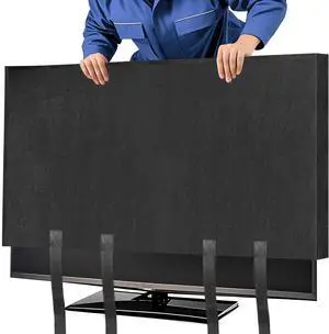 Wibeelee TV Cover Moving Dust Anti-Scratch TV Screen Cover Fits 70"-75" TV with Bottom Strap for Protection TV Moving Home Renovation Pet Scratch or Other Furniture(75") Wibeelee TV Cover Moving Dust Anti-Scratch TV Screen Cover Fits 70"-75" TV with Bottom Strap for Protection TV Moving Home Renovation Pet Scratch or Other Furniture(75")