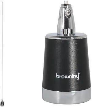Browning 132 to 174 MHz No Ground Plane VHF 2.4 dBd Gain 51 1/4" Tall Tunable NMO Antenna Works on Fiberglass, Plastic and Metal Vehicles 5 MHz Bandwith Browning 132 to 174 MHz No Ground Plane VHF 2.4 dBd Gain 51 1/4" Tall Tunable NMO Antenna Works on Fiberglass, Plastic and Metal Vehicles 5 MHz Bandwith