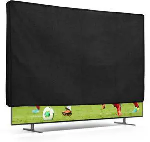 kwmobile Dust Cover for 55" TV - Linen TV Display Protector for TVs - Protect Your TV Screen - Black kwmobile Dust Cover for 55" TV - Linen TV Display Protector for TVs - Protect Your TV Screen - Black