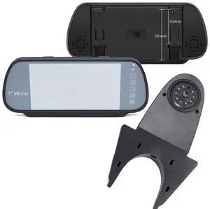 Universal Camera Car Top Mount Rear View Reverse Parking Camera,Replacement for Citroen Berlingo Jumper Jumpy Nemo Dacia Dokker Van Navara HD All RV Models(Black Camera with 7 inch Rear View Mirror) Universal Camera Car Top Mount Rear View Reverse Parking Camera,Replacement for Citroen Berlingo Jumper Jumpy Nemo Dacia Dokker Van Navara HD All RV Models(Black Camera with 7 inch Rear View Mirror)