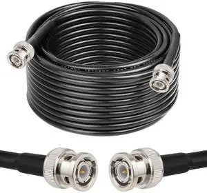 XRDS -RF 50 ohm BNC Cable 50FT, BNC Male Extension RG58 Coax Cable for Antenna Analyzer, CB Radio, Security CCTV Camera XRDS -RF 50 ohm BNC Cable 50FT, BNC Male Extension RG58 Coax Cable for Antenna Analyzer, CB Radio, Security CCTV Camera