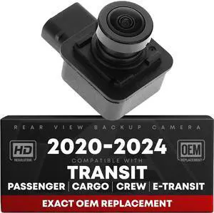 Rear View Backup Camera, Reverse Park Assist - Compatible with 2020-2024 Ford Transit Cargo Van, 2020-2023 Transit Passenger Van, 2022 E-Transit - OEM LK4Z19G490K, LK4Z19G490B, LK4Z19G490G, FO1960188 Rear View Backup Camera, Reverse Park Assist - Compatible with 2020-2024 Ford Transit Cargo Van, 2020-2023 Transit Passenger Van, 2022 E-Transit - OEM LK4Z19G490K, LK4Z19G490B, LK4Z19G490G, FO1960188