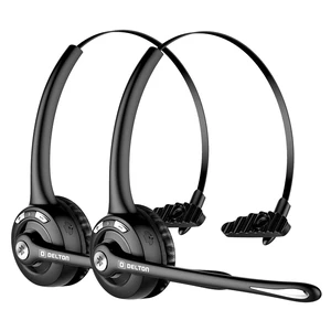 Delton 10X Trucker Bluetooth Headset, Wireless Headphones w/Microphone Delton 10X Trucker Bluetooth Headset, Wireless Headphones w/Microphone