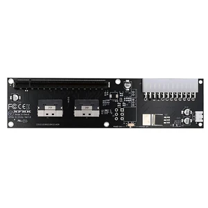 Xiwai Dual Slimline SFF-8654 8X 74Pin VROC to PCIE 16x with ATX 24Pin Power Xiwai Dual Slimline SFF-8654 8X 74Pin VROC to PCIE 16x with ATX 24Pin Power