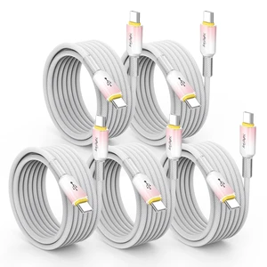 15 FT 5-Pack Super Long USB C Cable, 60W Fast Charging & 480Mbps Data 15 FT 5-Pack Super Long USB C Cable, 60W Fast Charging & 480Mbps Data