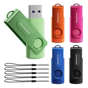 MOVE SPEED 5 Pack 64GB USB Drive, USB 2.0 Thumb Drives Memory Stick Mixed Colors with Lanyards for Data Storage MOVE SPEED 5 Pack 64GB USB Drive, USB 2.0 Thumb Drives Memory Stick Mixed Colors with Lanyards for Data Storage