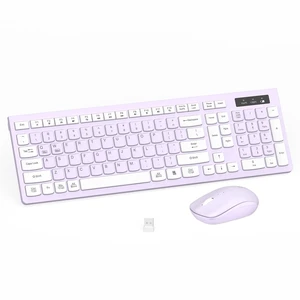 Wireless Keyboard and Mouse Combo Silent for Office and Home(Lilac) Wireless Keyboard and Mouse Combo Silent for Office and Home(Lilac)