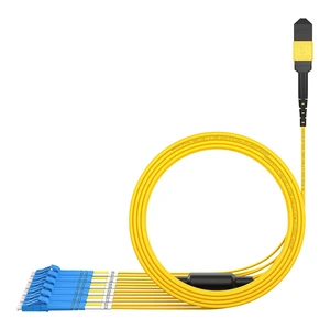 AMPCOM MPO to LC Breakout Cable 9/125m Singlemode OS1/OS2(8 Fiber, MPO to LC, Type B, LSZH/Riser, UPC, Yellow) 1m (3ft) AMPCOM MPO to LC Breakout Cable 9/125m Singlemode OS1/OS2(8 Fiber, MPO to LC, Type B, LSZH/Riser, UPC, Yellow) 1m (3ft)