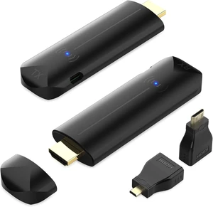 Wireless HDMI Transmitter and Receiver, 328FT/100M,Plug & Play,5G+2.4G,4K Decode 1080P Output,Portable Wireless HDMI Extender Kit for Meeting,Streaming to Monitor from Laptop/TV Box Wireless HDMI Transmitter and Receiver, 328FT/100M,Plug & Play,5G+2.4G,4K Decode 1080P Output,Portable Wireless HDMI Extender Kit for Meeting,Streaming to Monitor from Laptop/TV Box
