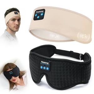 Sleep Mask and Headband Headphones Set, 14 Hours of Your Favorite Sounds + Complete Darkness - Zero Pressure on Your Ears When You Side Sleep - Bluetooth Headphones for Travel, ASMR, Meditation Sleep Mask and Headband Headphones Set, 14 Hours of Your Favorite Sounds + Complete Darkness - Zero Pressure on Your Ears When You Side Sleep - Bluetooth Headphones for Travel, ASMR, Meditation