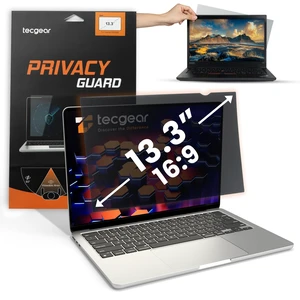 Tecgear 13.3 Inch Laptop Privacy Screen Filter 16:9 ^^ Anti Glare Blue Light Blocking Screen Protector ^^ Removable Privacy Shield for Laptop and Notebook Computer ^^ Adhesive and Hang Tab Installatio Tecgear 13.3 Inch Laptop Privacy Screen Filter 16:9 ^^ Anti Glare Blue Light Blocking Screen Protector ^^ Removable Privacy Shield for Laptop and Notebook Computer ^^ Adhesive and Hang Tab Installatio