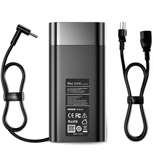 GERVGHS 200W Laptop Charger Compatible with HP Victus 15 17 Omen Pavilion Gaming 15 17 ZBook Fury Create Studio 17 15 G9 G10 G8 G7 G6 G5 G4 Envy 15 15u 2020 TPN-DA10 L00818-850 Power Cord GERVGHS 200W Laptop Charger Compatible with HP Victus 15 17 Omen Pavilion Gaming 15 17 ZBook Fury Create Studio 17 15 G9 G10 G8 G7 G6 G5 G4 Envy 15 15u 2020 TPN-DA10 L00818-850 Power Cord