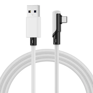 MMOBIEL VR Link Cable USB-A to USB-C, 16.4 ft (5m) White PVC, 90 Type-C Connector 5Gbps Data Transfer & Charging Compatible with Meta Quest 3S/3/2/Pro, Pico 4 Ultra/4, PC & SteamVR MMOBIEL VR Link Cable USB-A to USB-C, 16.4 ft (5m) White PVC, 90 Type-C Connector 5Gbps Data Transfer & Charging Compatible with Meta Quest 3S/3/2/Pro, Pico 4 Ultra/4, PC & SteamVR