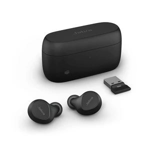 Jabra Evolve2 True Wireless Earbuds - in-Ear Bluetooth Earbuds with Active Noise Cancellation & 4-Mic MultiSensor Voice Technology - Microsoft Teams Certified, Works with All Meeting Ap Jabra Evolve2 True Wireless Earbuds - in-Ear Bluetooth Earbuds with Active Noise Cancellation & 4-Mic MultiSensor Voice Technology - Microsoft Teams Certified, Works with All Meeting Ap
