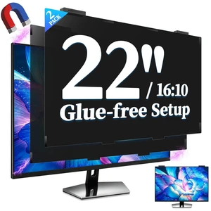 Verponity 2 Pack 22 Inch Magnetic Privacy Screen for Computer Monitor 16:9, Anti Blue Light Anti-Glare Screen Protector, Tool-free Removable Hanging Privacy Screen for Monitor, Anti-peep Eye Protectio Verponity 2 Pack 22 Inch Magnetic Privacy Screen for Computer Monitor 16:9, Anti Blue Light Anti-Glare Screen Protector, Tool-free Removable Hanging Privacy Screen for Monitor, Anti-peep Eye Protectio