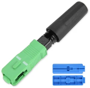 Hilitand 100Pcs Fiber Optic Cable Adapter SC/APC Embedded Optic Fiber Quick Fast Connector Connecting Adapter(Straight Plug) Hilitand 100Pcs Fiber Optic Cable Adapter SC/APC Embedded Optic Fiber Quick Fast Connector Connecting Adapter(Straight Plug)