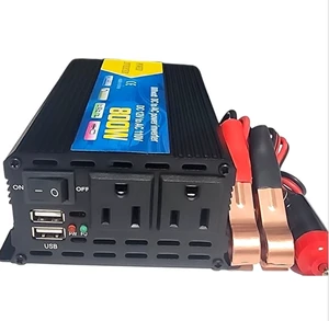 High-Power DC to AC Power Inverter 12V to 110V Converter with Dual USB Ports, Dual AC Outlets, Cigarette Lighter Adapter, Battery Cable for Cars, Trucks, RVs, Home Backup (Black, 800W) High-Power DC to AC Power Inverter 12V to 110V Converter with Dual USB Ports, Dual AC Outlets, Cigarette Lighter Adapter, Battery Cable for Cars, Trucks, RVs, Home Backup (Black, 800W)