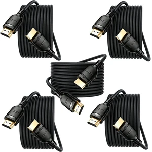 HDMI Cable 10 ft 5-Pack,4K HDMI 2.0 Cord for TV Monitor HDCP 2.2 CL3 Rated HDMI Cable 10 ft 5-Pack,4K HDMI 2.0 Cord for TV Monitor HDCP 2.2 CL3 Rated