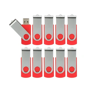 Alihelan 10pcs 4GB USB Flash Drives USB 2.0 Thumb Drive Bulk Pack Swivel Memory Stick 4 GB Fold Storage Jump Drive Zip Drive, 10 Pack Red Alihelan 10pcs 4GB USB Flash Drives USB 2.0 Thumb Drive Bulk Pack Swivel Memory Stick 4 GB Fold Storage Jump Drive Zip Drive, 10 Pack Red