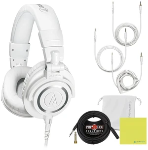 Audio Technica ATH-M50X White Professional Studio Monitor Headphones Audio Technica ATH-M50X White Professional Studio Monitor Headphones